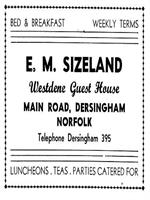 Advert - Sizeland 1958